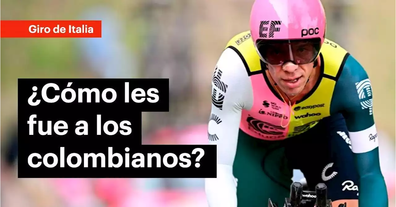 Giro de Italia 2023 | Rigoberto Urán salvó el día: así quedaron los colombianos en la clasificación general