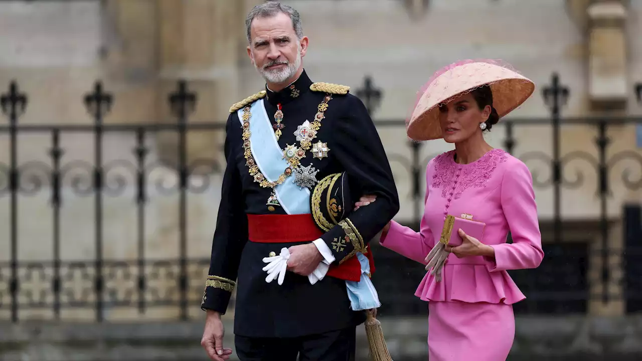 Los reyes Felipe VI y Letizia asisten a la coronación de Carlos III