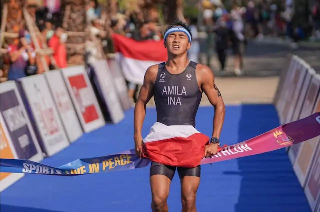 Rashif Amila Yaqin Sumbang Emas Pertama SEA Games 2023 dari Cabor Aquathlon