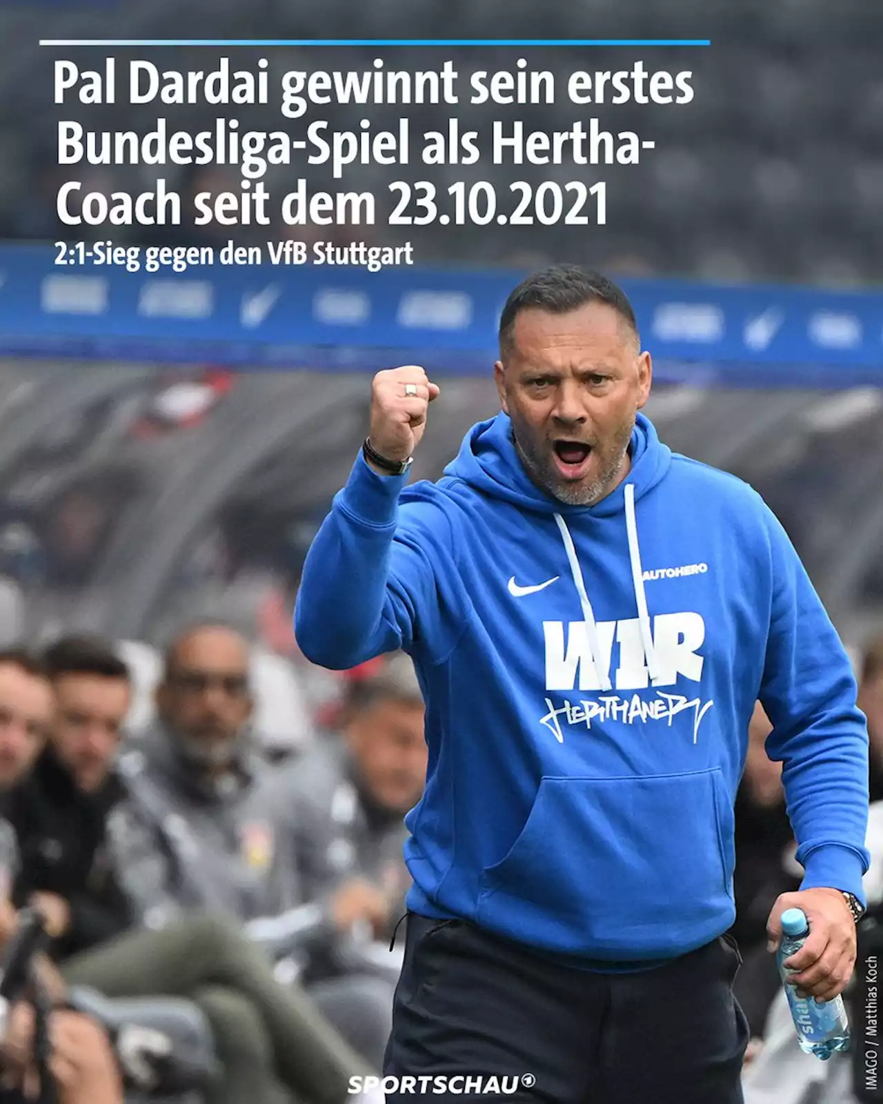 Heimsieg gegen Stuttgart - Hertha hat noch Hoffnung