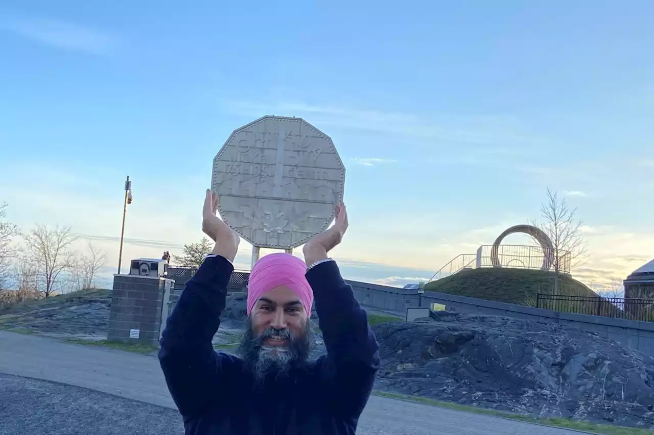 NDP leader Jagmeet Singh in Sudbury today