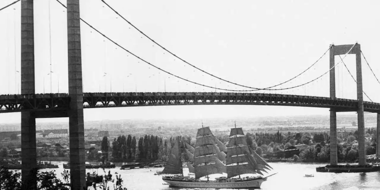 A Bordeaux, le pont d'Aquitaine a 56 ans : retour en images sur sa construction et son inauguration