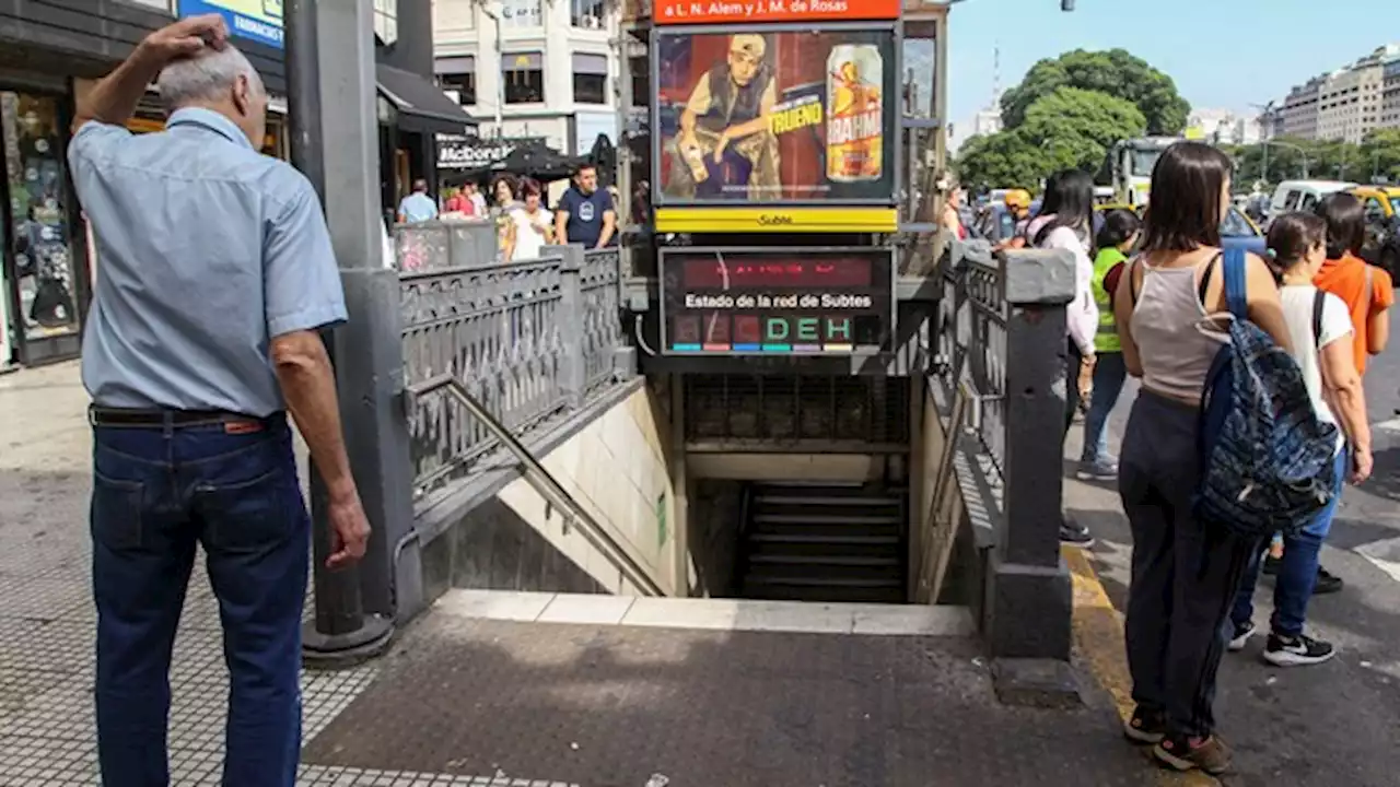 Subte: el lunes habrá un nuevo paro en las líneas B y H