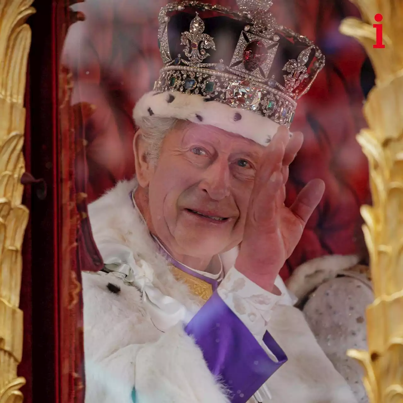 King Charles and Queen Camilla lead procession back to palace after being crowned at coronation