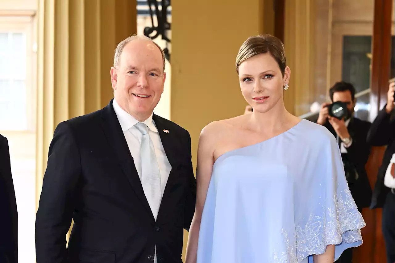 Princess Charlene beams with husband Prince Albert of Monaco at coronation