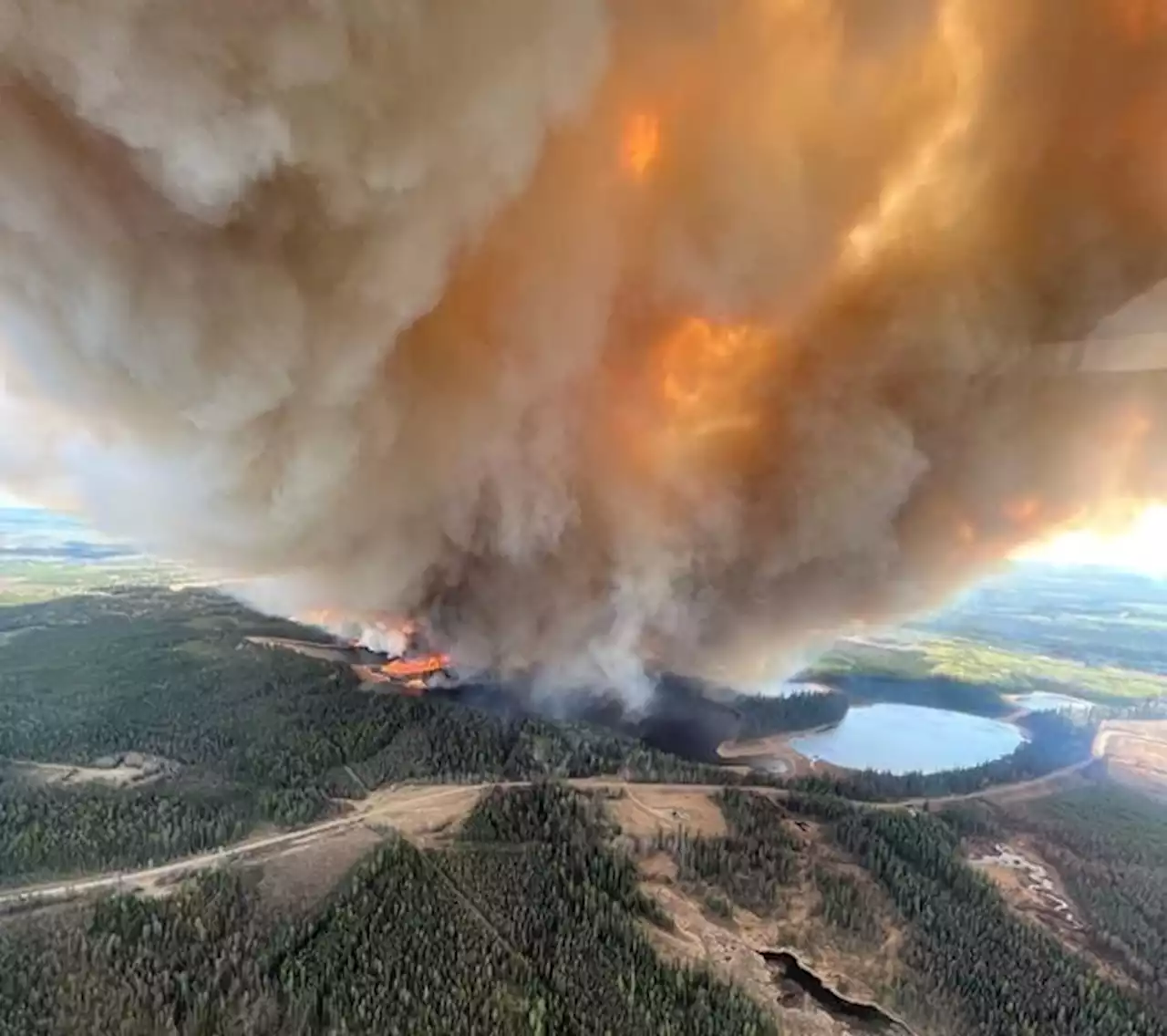 Several thousand people forced from homes as wildfires burn across Alberta