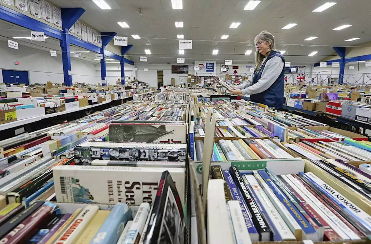 Times Colonist Book Sale, today and Sunday, at Victoria Curling Club, in support of literacy programs