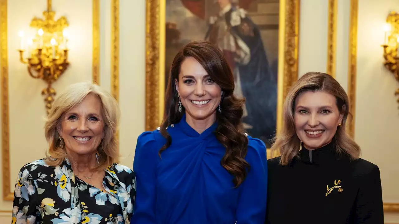 Kate Middleton posa con Jill Biden y Olena Zelenska: la foto del poder en la recepción de Carlos III