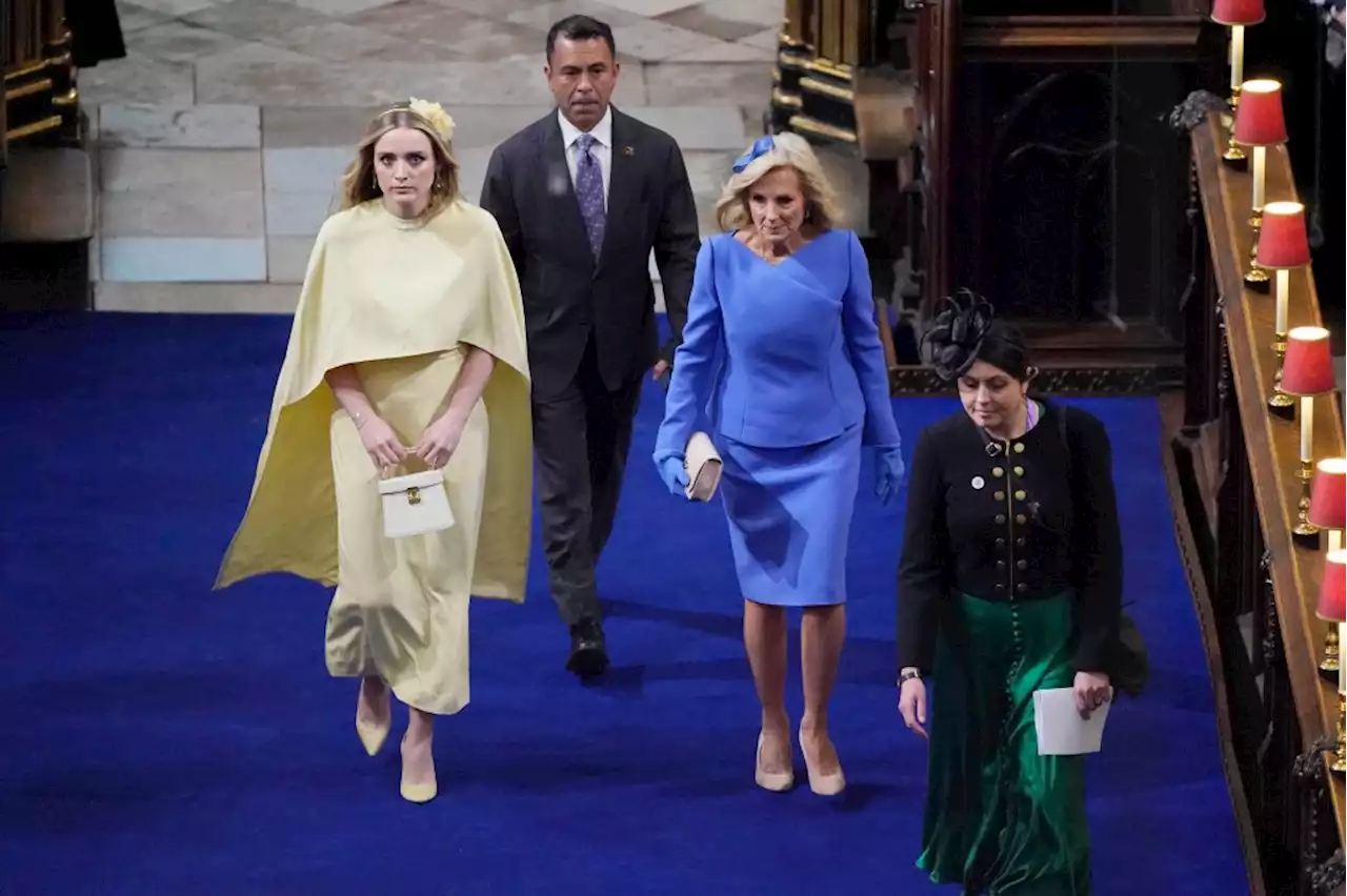 Jill Biden, Accompanied by Granddaughter Finnegan Biden, Wears Ralph Lauren to Coronation