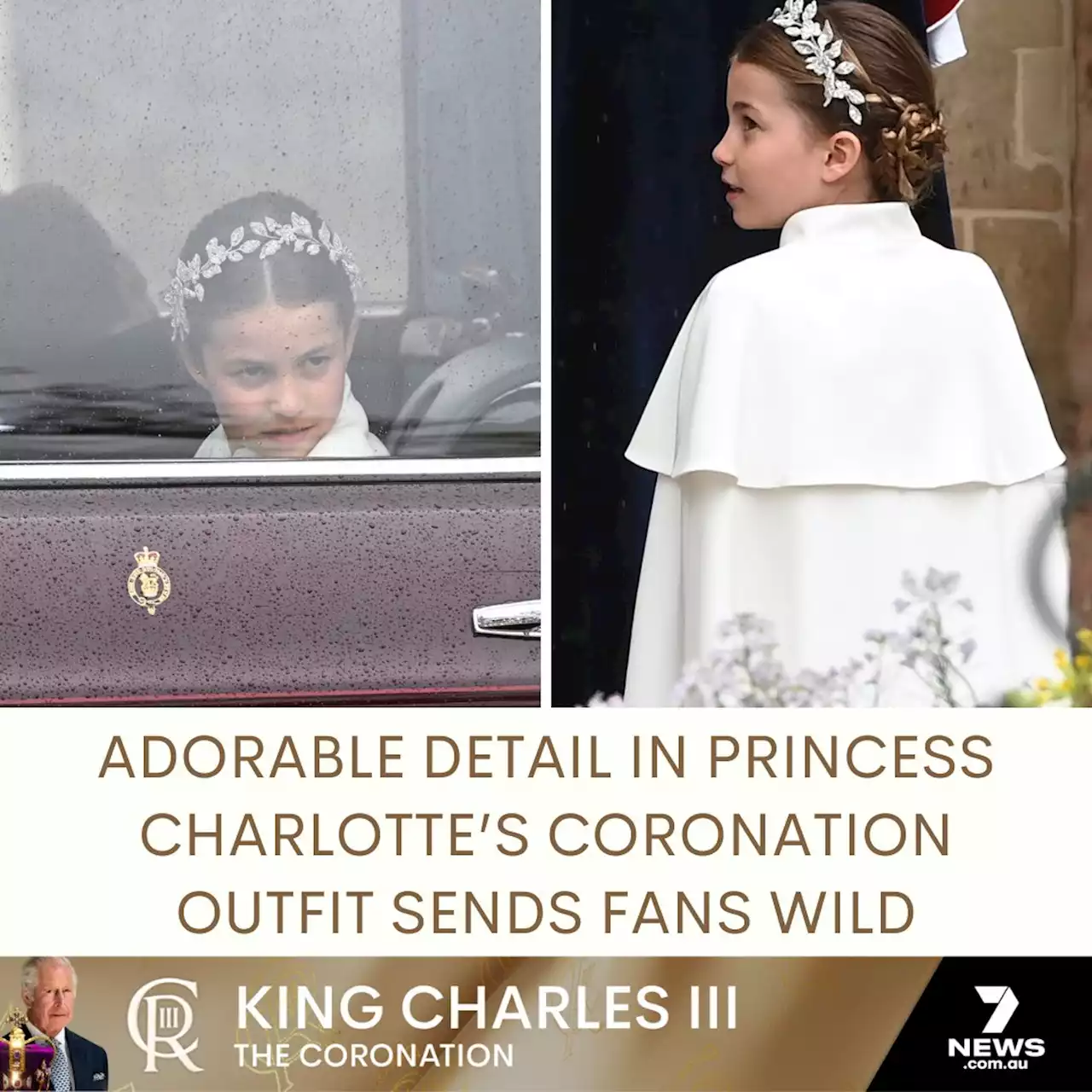 Adorable detail in Princess Charlotte’s coronation outfit sends fans wild