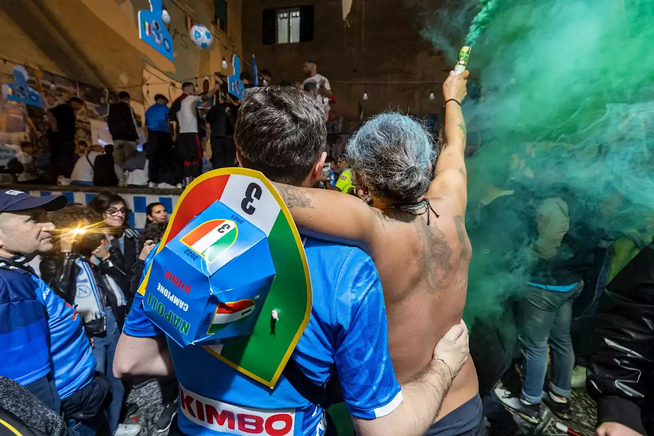 Napoli-Fiorentina, al Maradona è festa scudetto