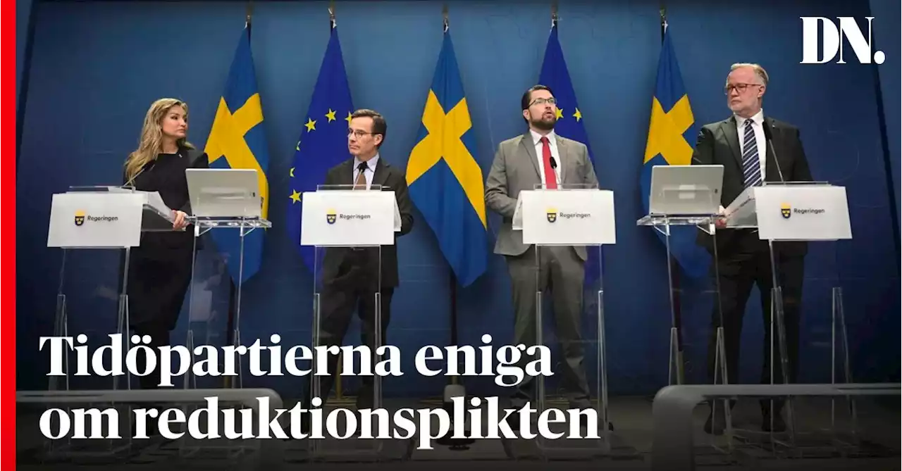 Tidöpartierna eniga om reduktionsplikten