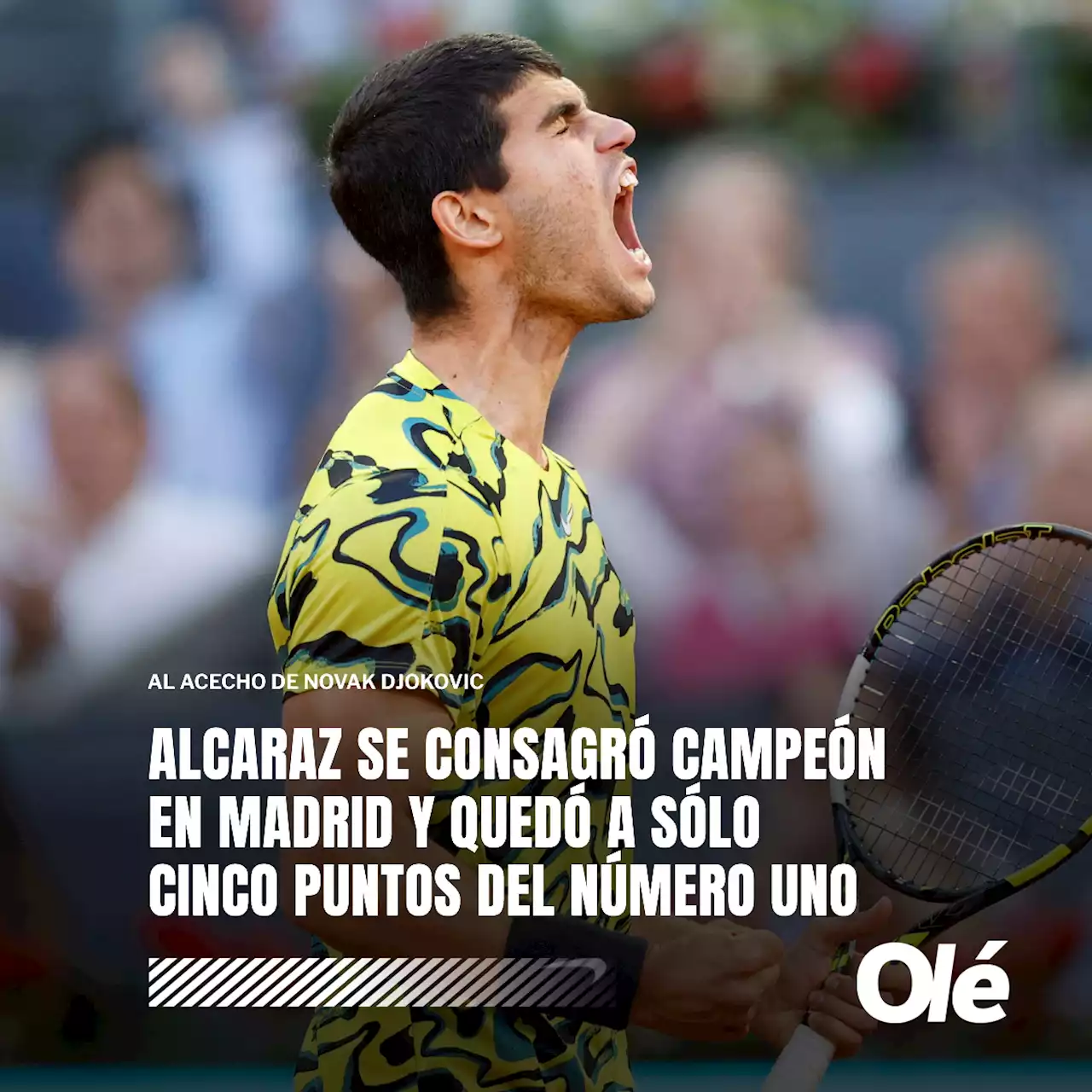 Alcaraz se lleva todo: se consagró campeón en Madrid y va por el N°1