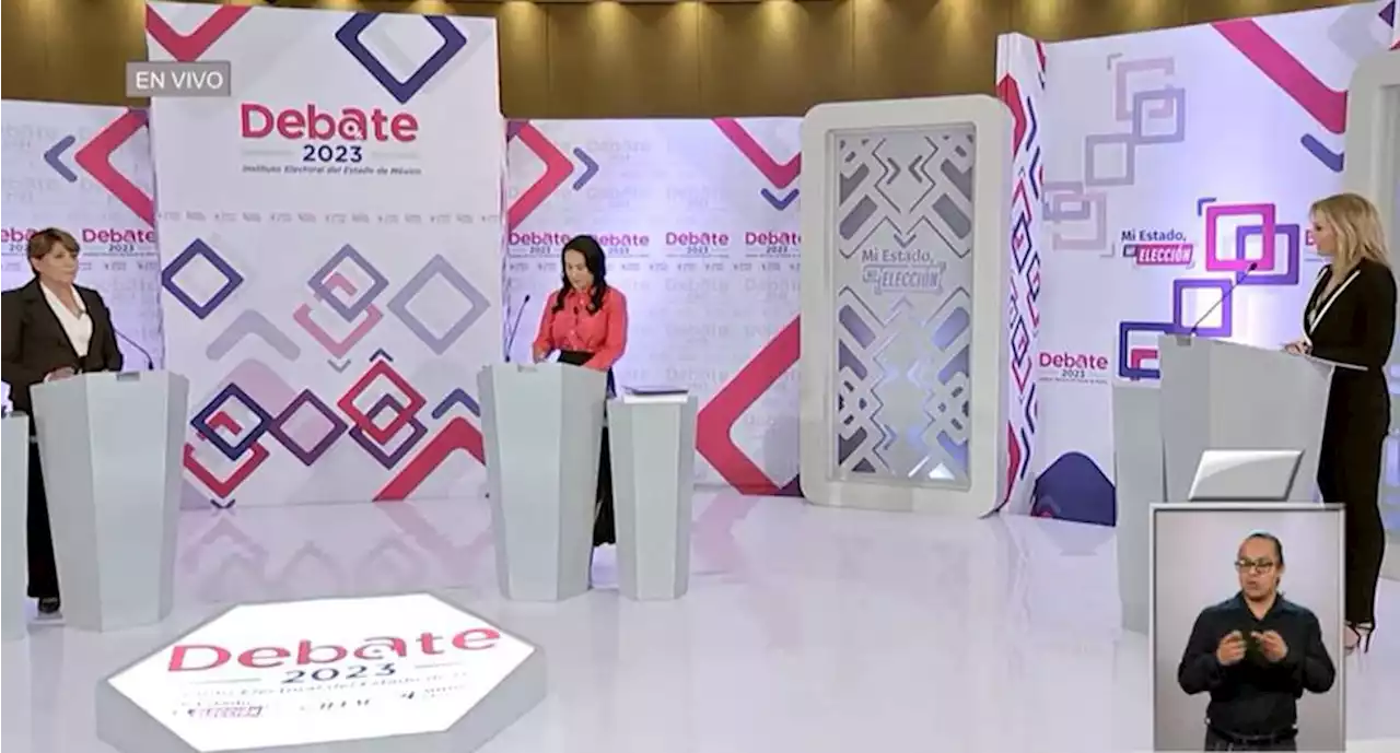 Estos son los temas del Segundo debate por la gobernatura del Edomex entre Delfina Gómez y Alejandra del Moral