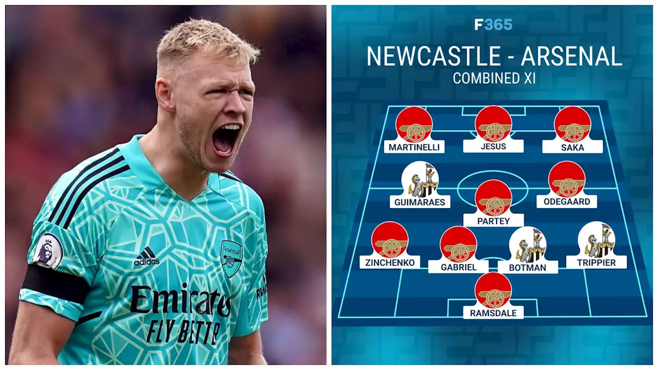 Eight Arsenal players make Newcastle combined XI as Ramsdale, Jesus get in over Pope, Isak