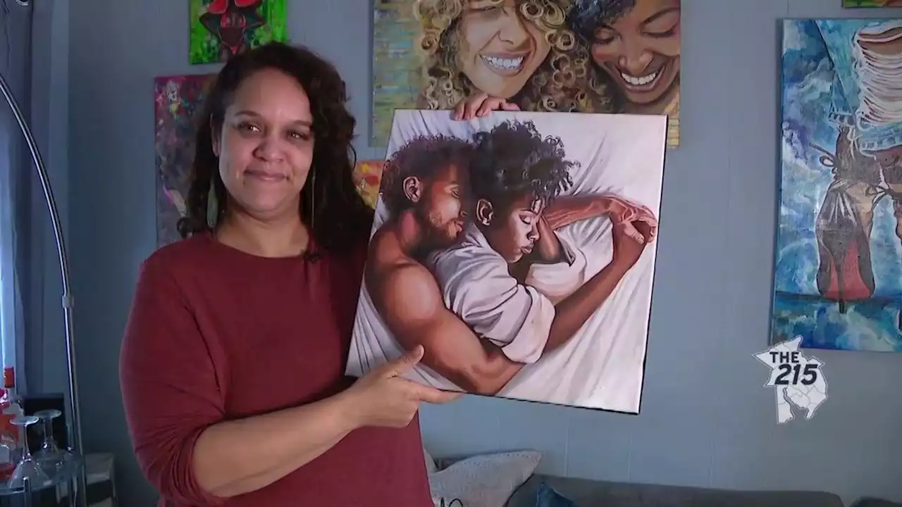 Local artist tells Philadelphia stories through her canvas art and facial paintings