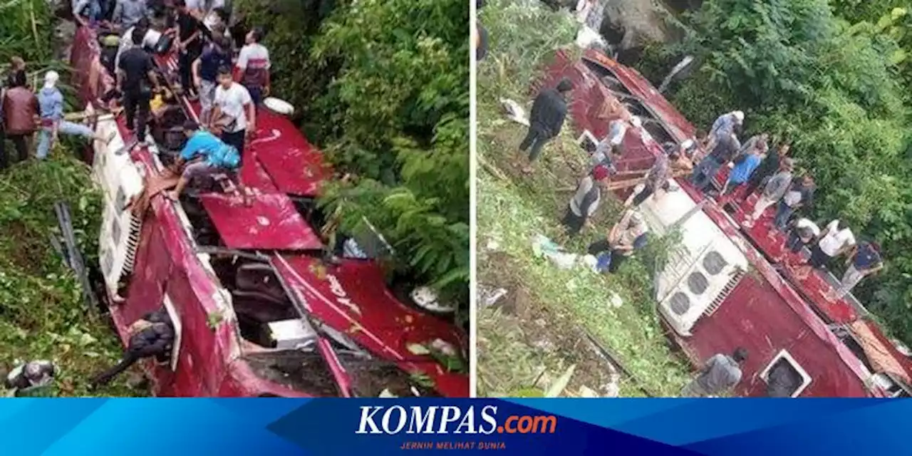 Bus Besar Masuk Jurang di Guci Tegal, Warga: Bus Dipanasi, Penumpang Sudah Naik, Sopir Lagi 'Ngopi'