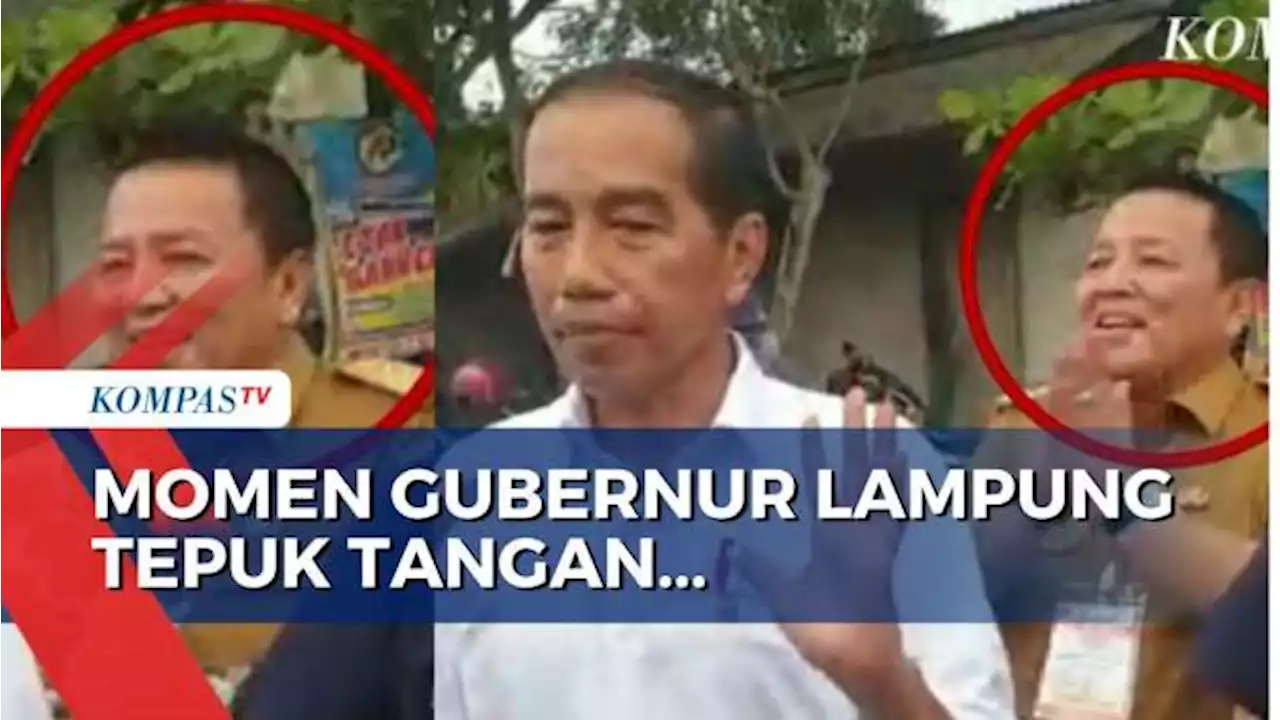 Jadi Sorotan, Gubernur Lampung Tepuk Tangan Saat Jokowi Akan Ambil Alih Perbaikan Jalan