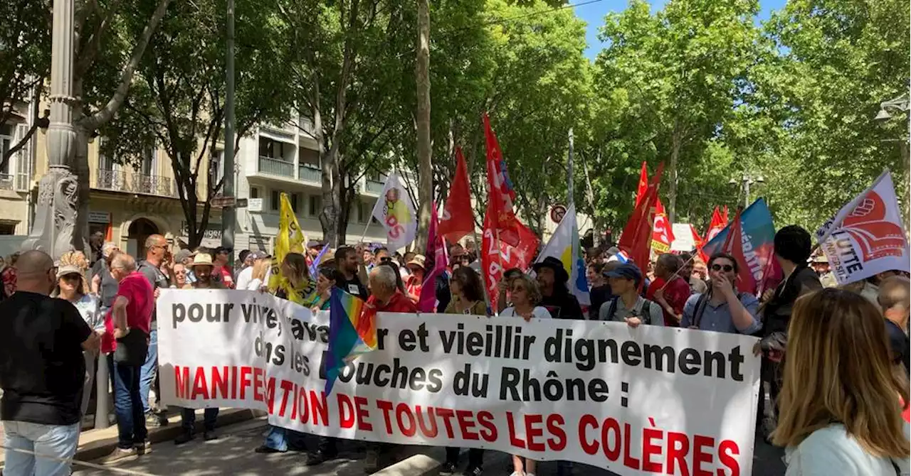 Vidéo : à Marseille, des milliers de personnes réunies pour une manif de 'toutes les colères'