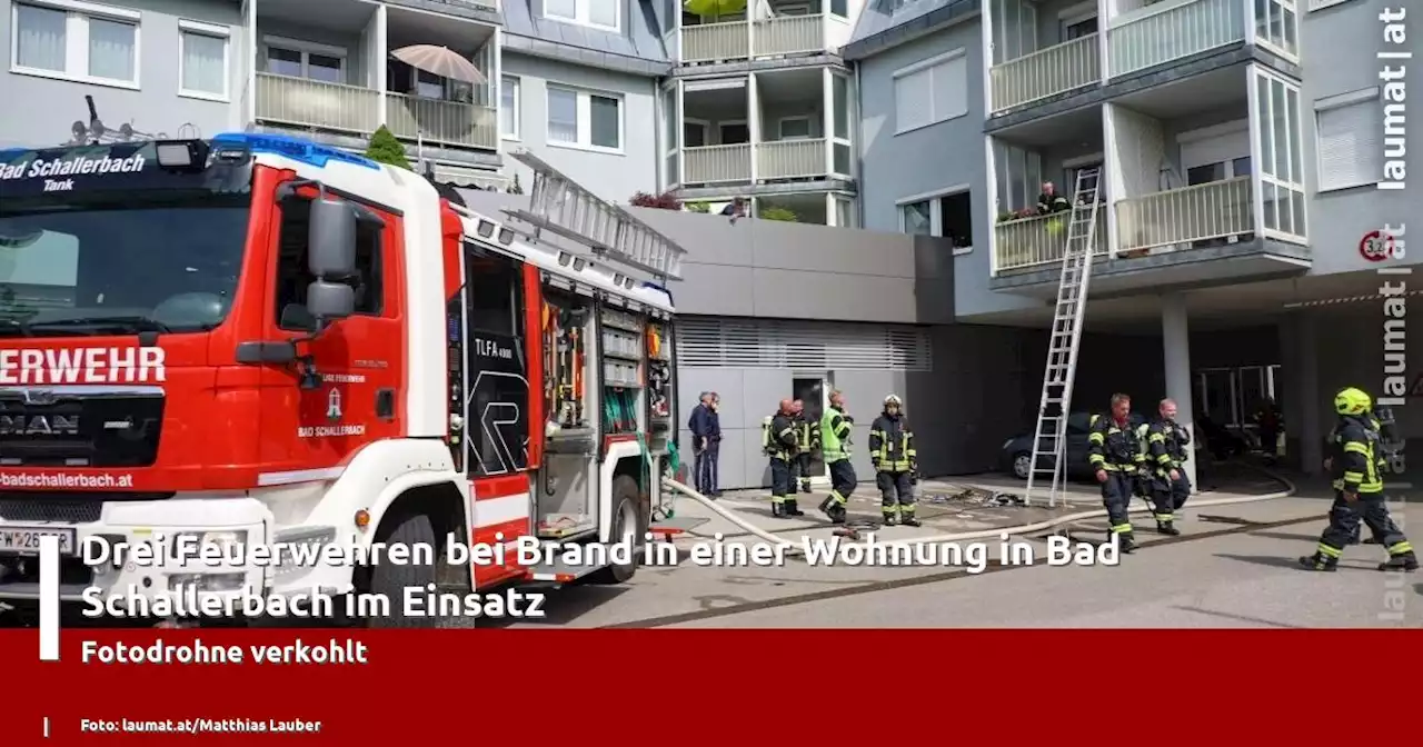 Drei Feuerwehren bei Brand in einer Wohnung in Bad Schallerbach im Einsatz | laumat|at