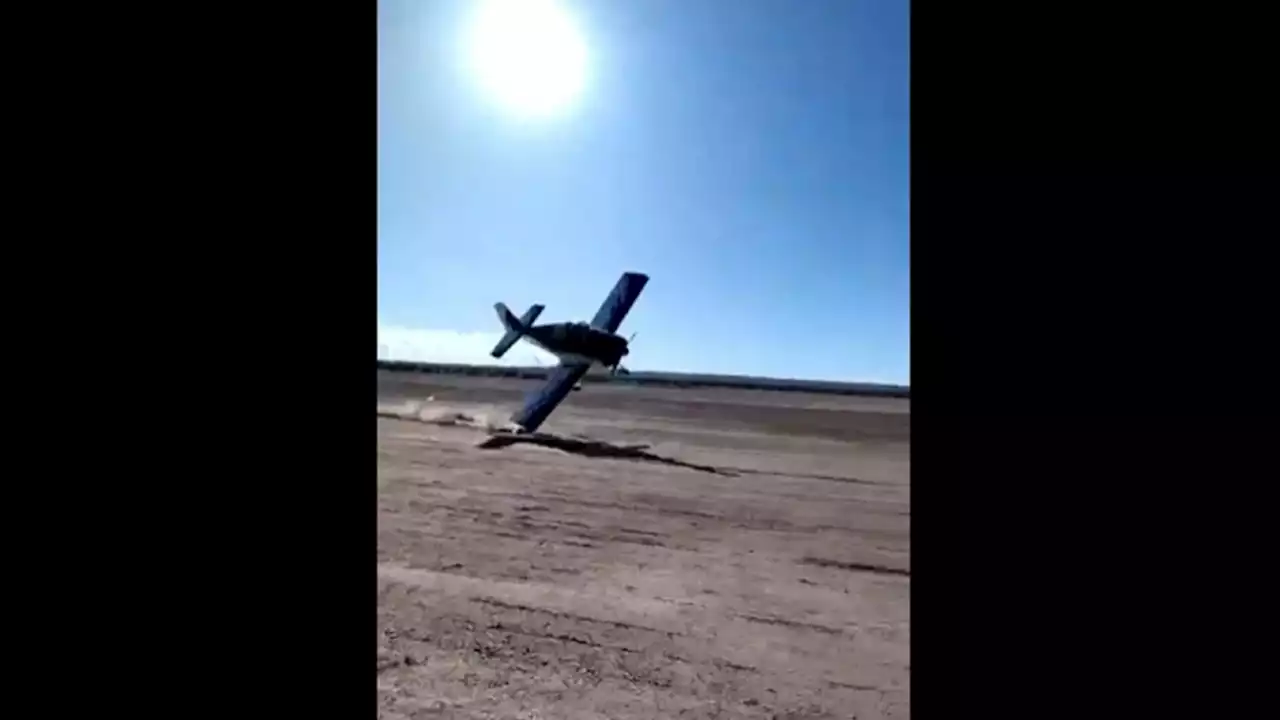 Tremendo accidente en un festival aéreo: un avión chocó a metros del público