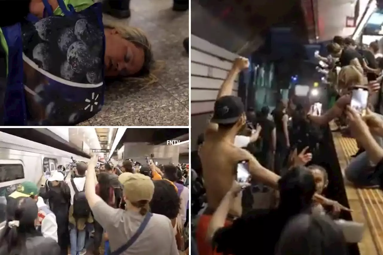 Protestors jump onto subway tracks, clash with NYPD over Jordan Neely’s death