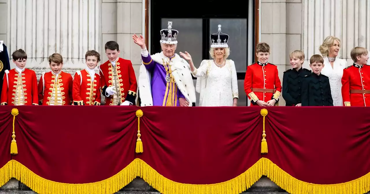 Charles and Camilla sweetly surprised Prince George before balcony appearance