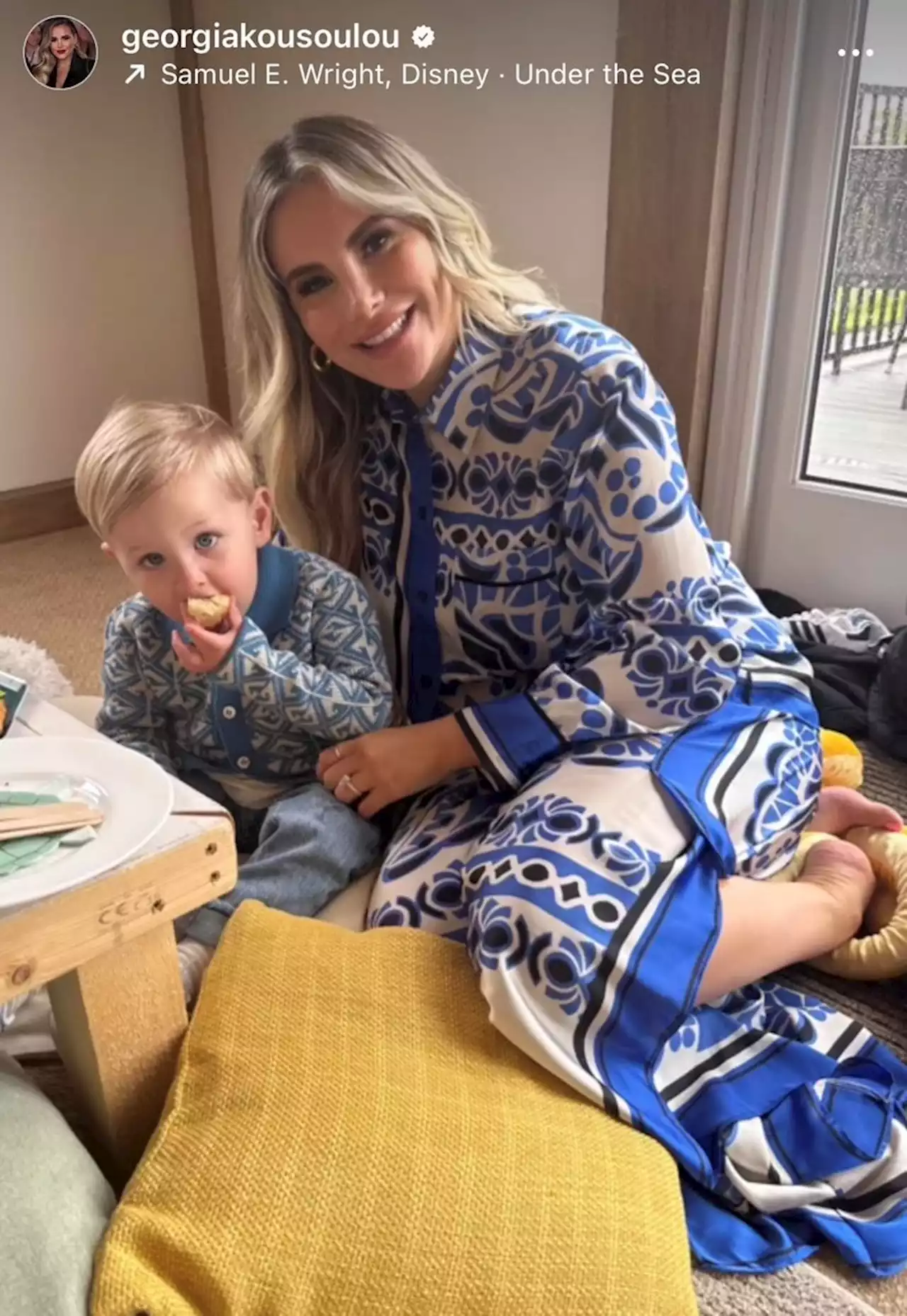 Georgia Kousoulou and Tommy Mallet throw turtle-themed 2nd birthday bash for son