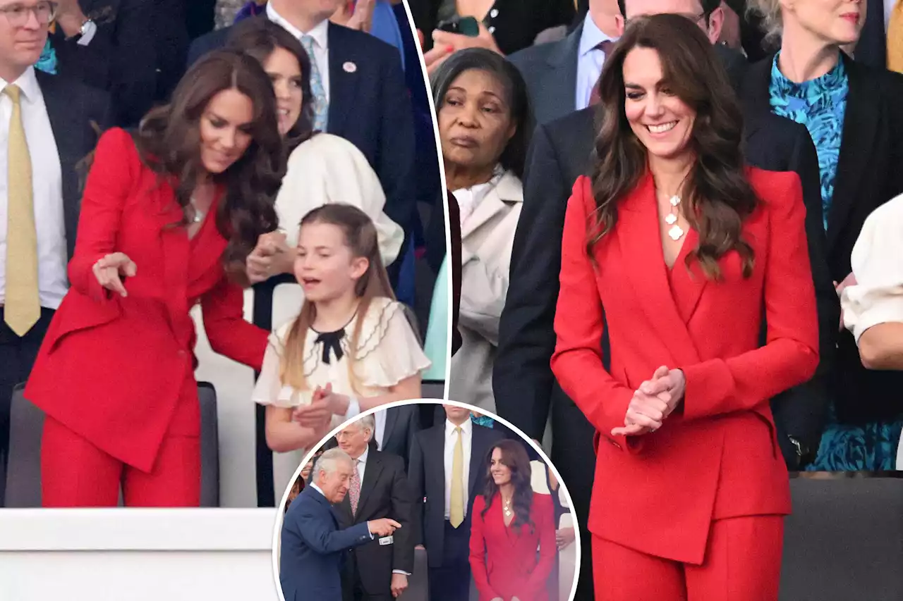 Kate Middleton wows in red suit at King Charles III’s coronation concert