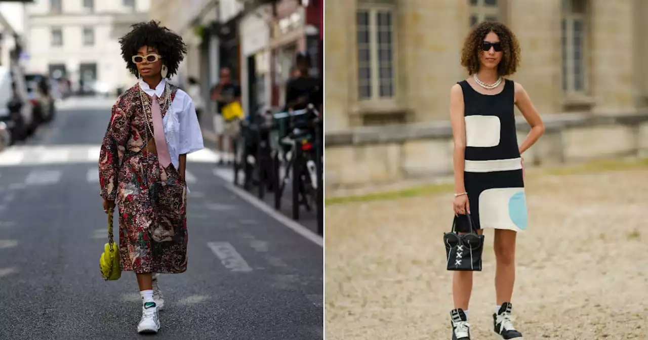 This Is How Street Style Stars Pull Off the Dress-and-Sneakers Look