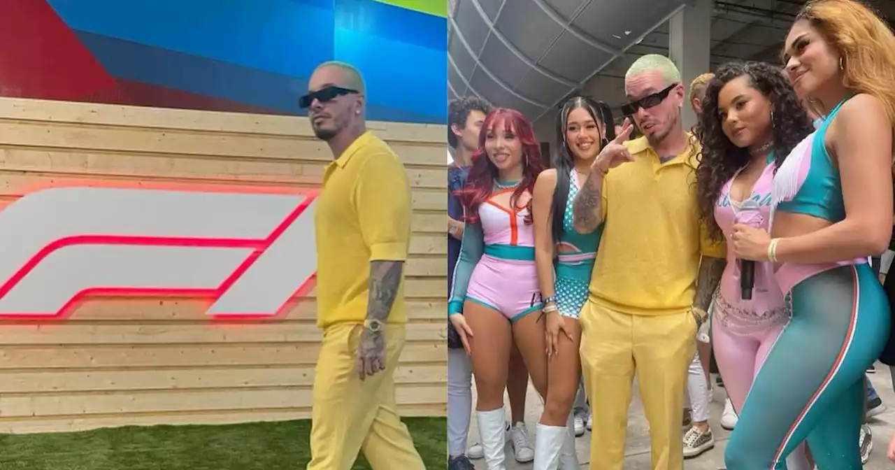 J Balvin brilló en la Fórmula 1: el cantante mostró un millonario proyecto Miami