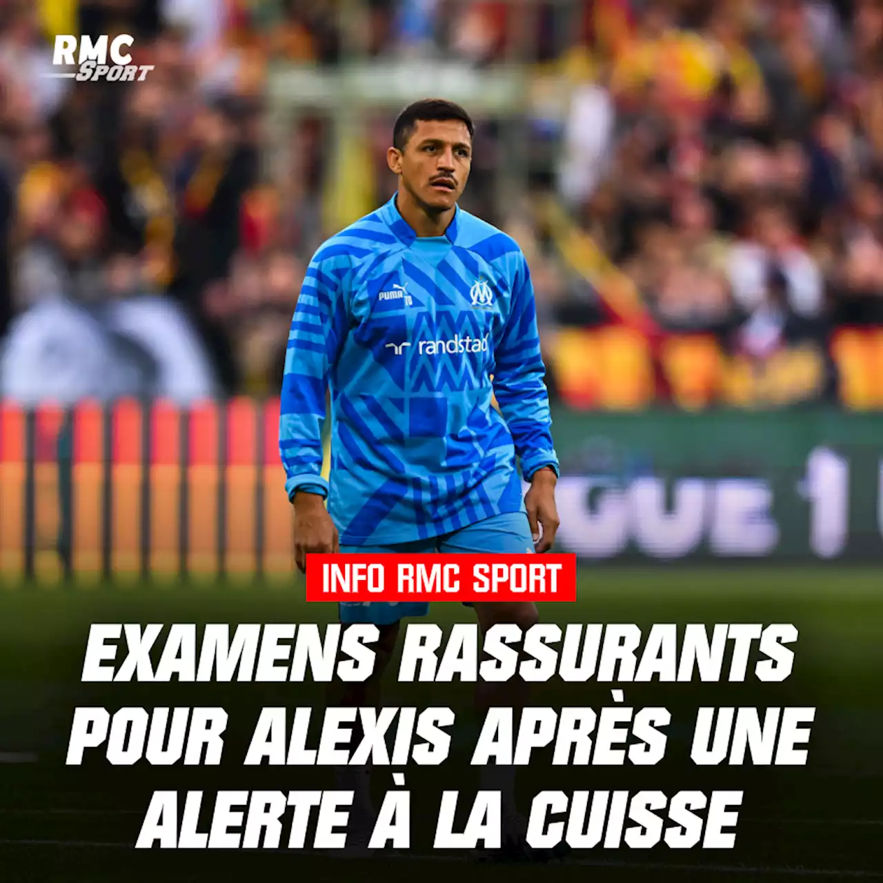 EN DIRECT - Lens-OM: examens rassurants pour Alexis Sanchez, sorti à la pause