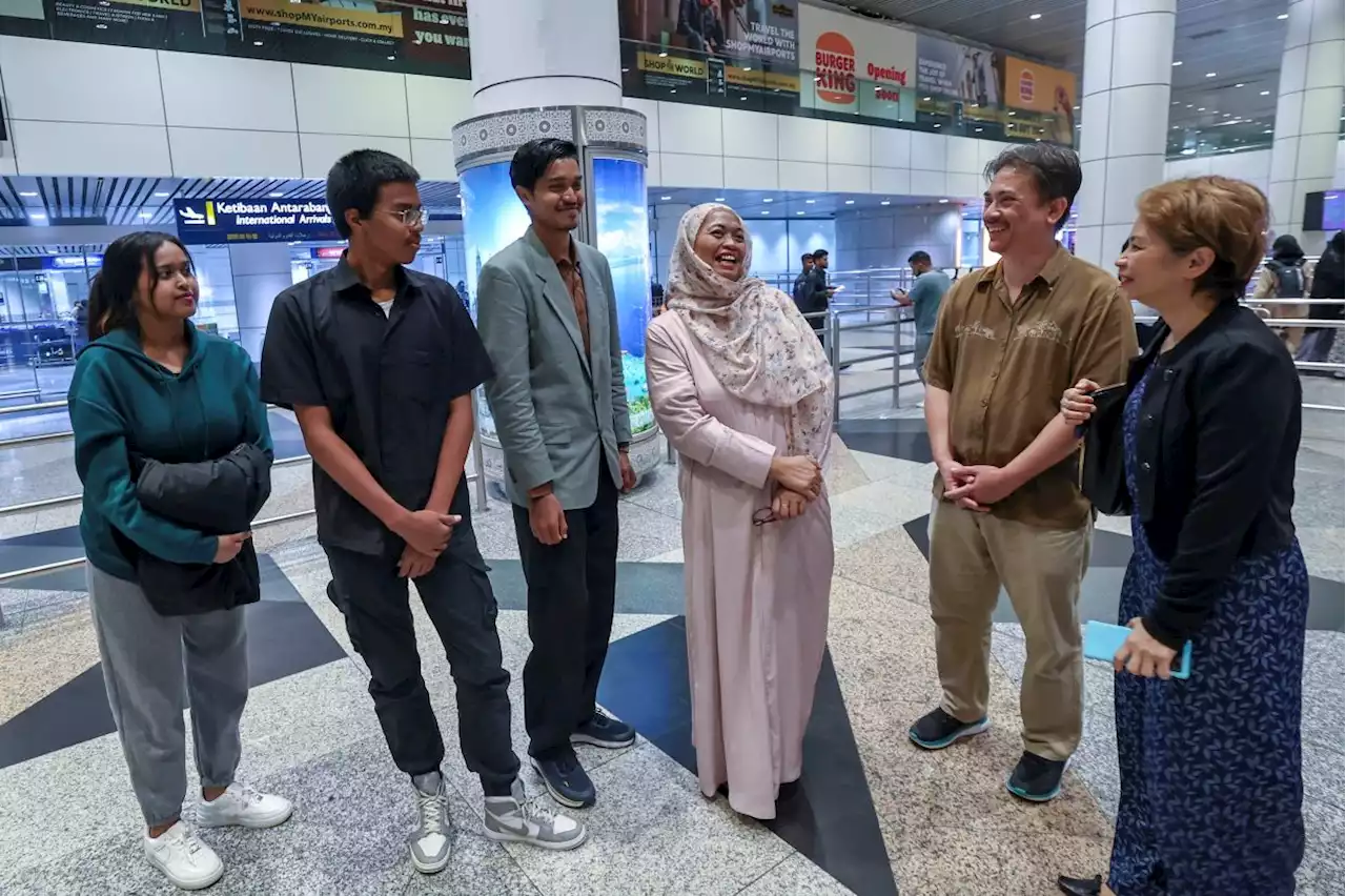 Three family members stranded in Sudan arrive safely back in Malaysia