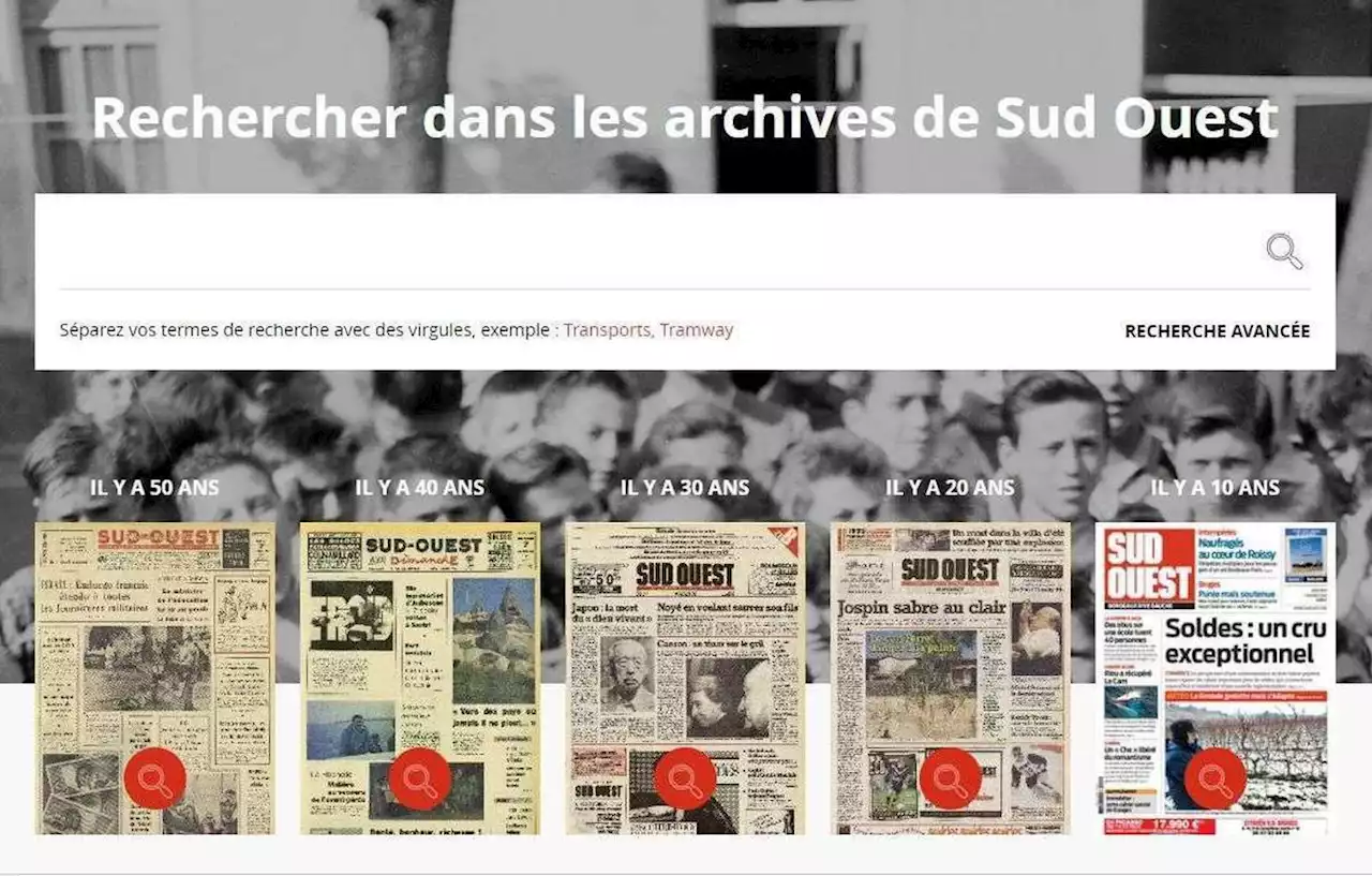 Archives de “Sud Ouest” mode d’emploi : comment retrouver un article ?