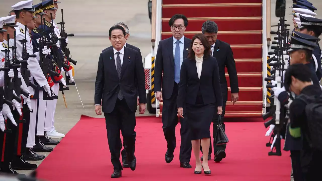 Japans Regierungschef Kishida zu Besuch in Südkorea eingetroffen