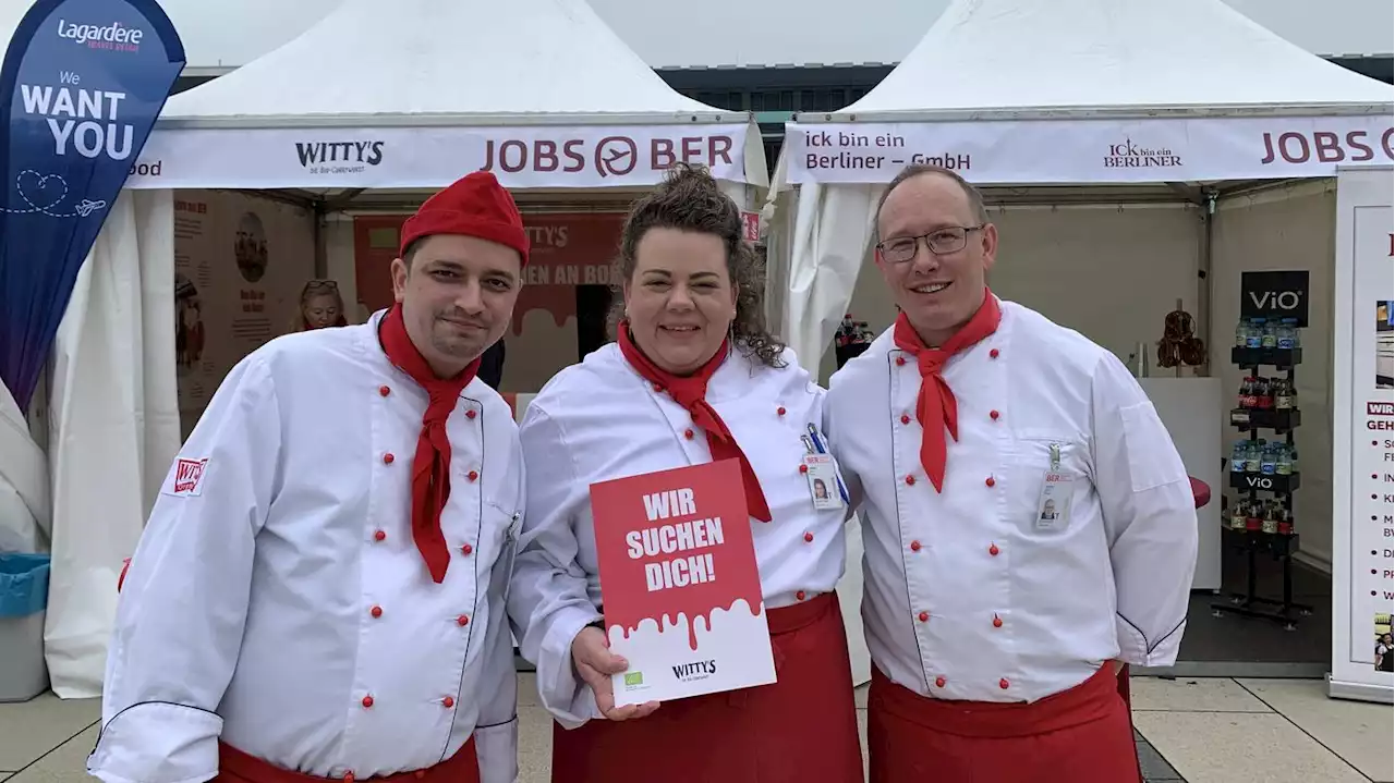 Flughafen BER auf Personalsuche: Den Arbeitsvertrag gibt’s direkt am Messestand