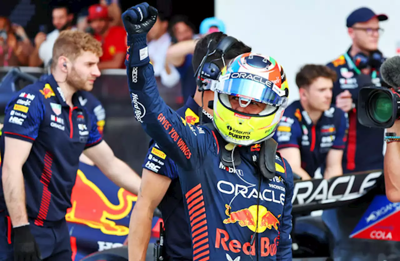 Sergio Perez takes pole at Miami Grand Prix