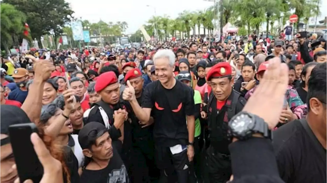 CFD di Jember, Ganjar Ajak Warga Jaga Kekompakan dan Bijak Gunakan Medsos