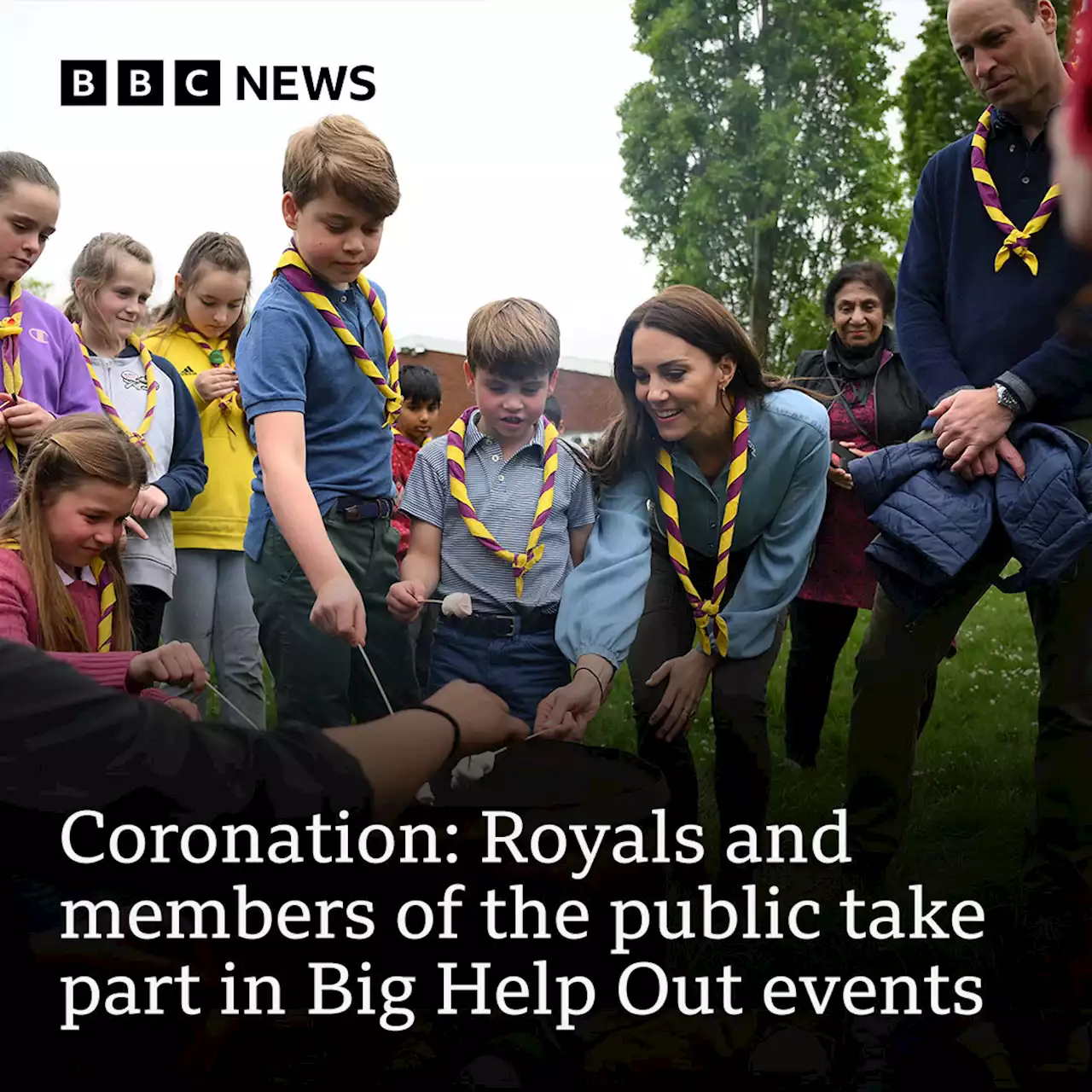 Coronation live: Prince Louis joins Big Help Out on Coronation bank holiday - BBC News