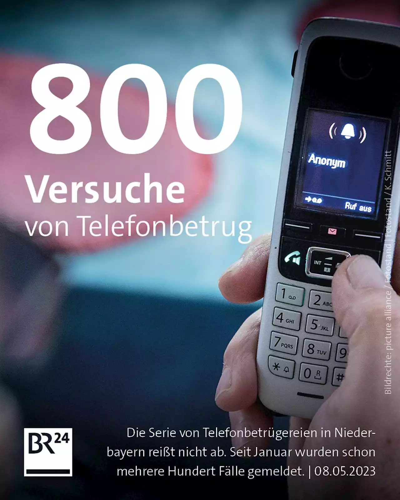 Telefonbetrug: 800 Versuche in Niederbayern seit Jahresbeginn