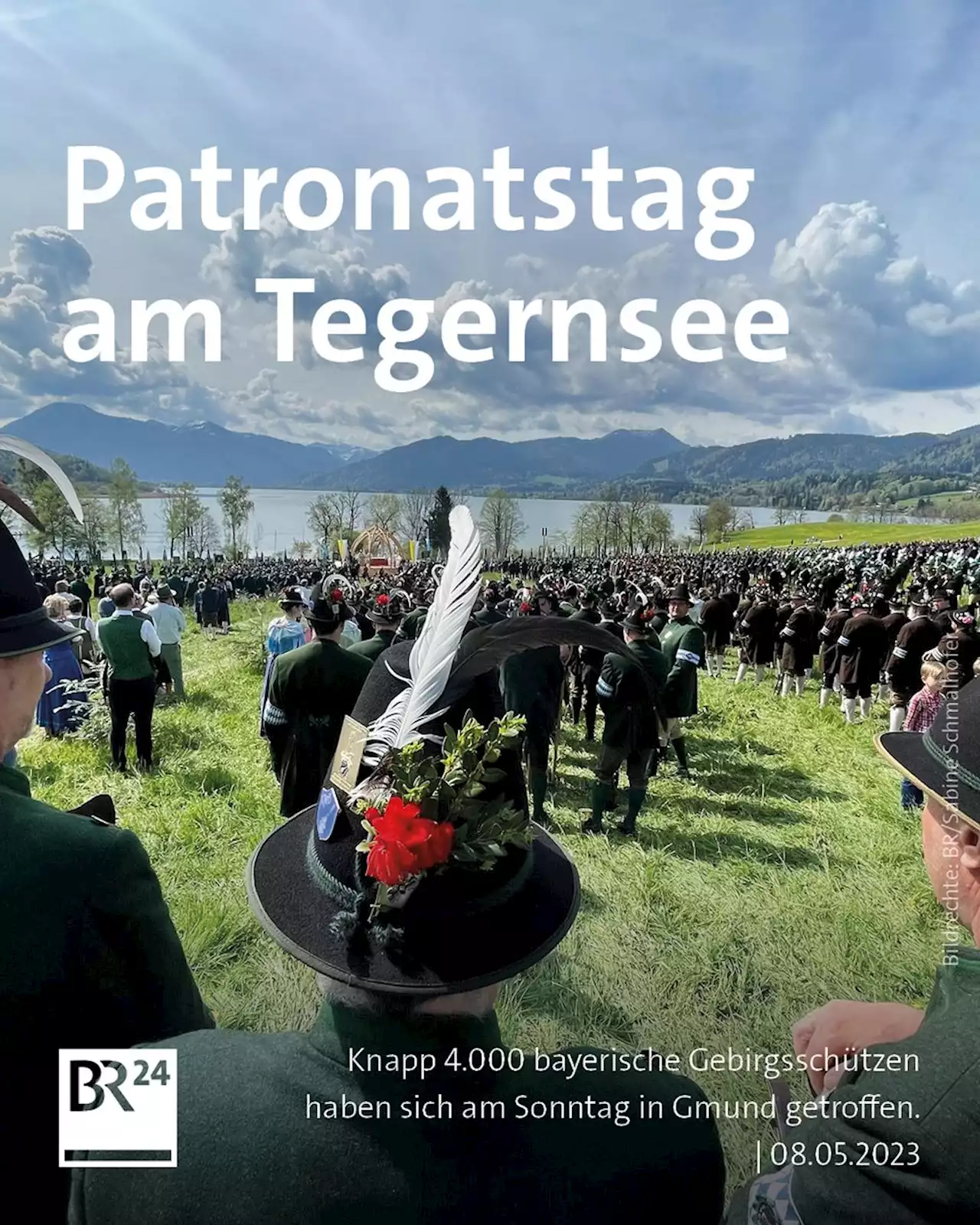 Tausende Gebirgsschützen feiern Patronatstag am Tegernsee