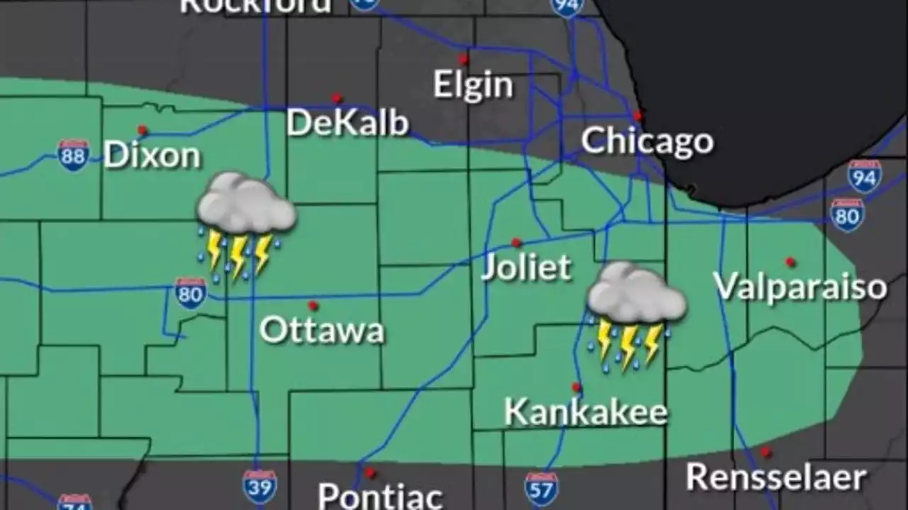 Chicago weather forecast: Severe weather possible west, south of Chicago on Sunday night