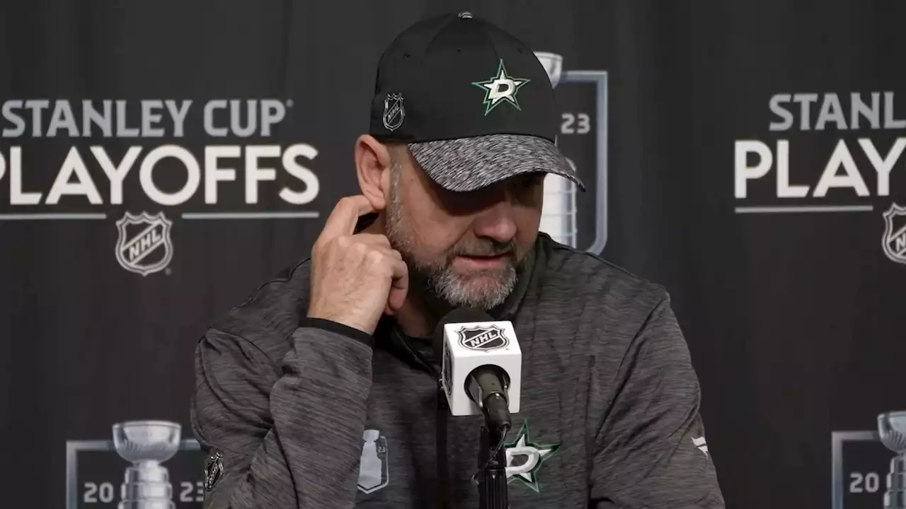 Dallas Stars coach Pete DeBoer gives emotional statement about Allen shooting ahead of game