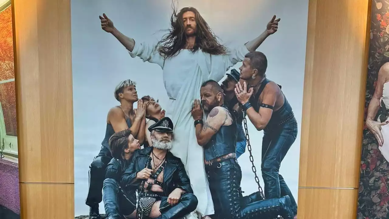 Art in European Parliament shows Jesus with gay 'sadomasochistic slaves,' sparking outrage: 'Disgusting'