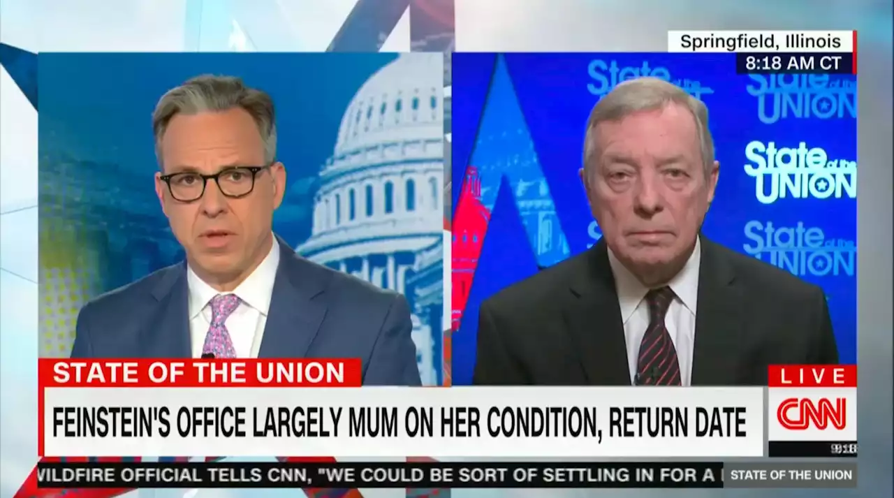 Jake Tapper Evokes RBG To Grill Dick Durbin Over Feinstein Absence