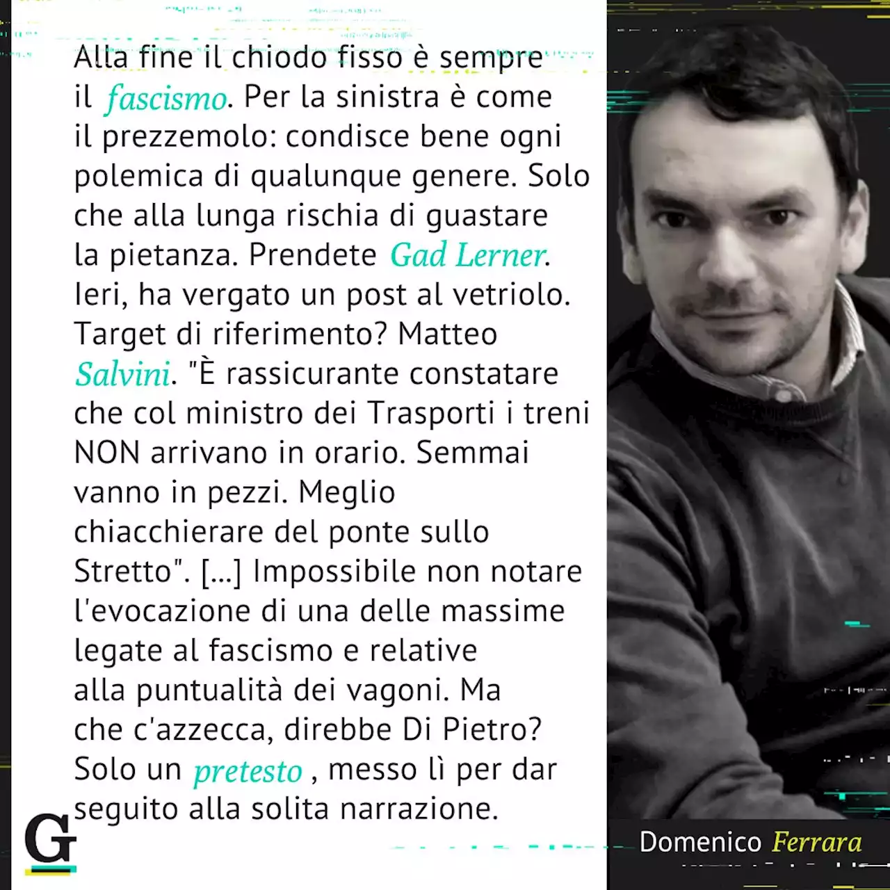 La gauche è unita soltanto dall'antifascismo. Il secolare 'chiodo fisso' dell'intellighenzia