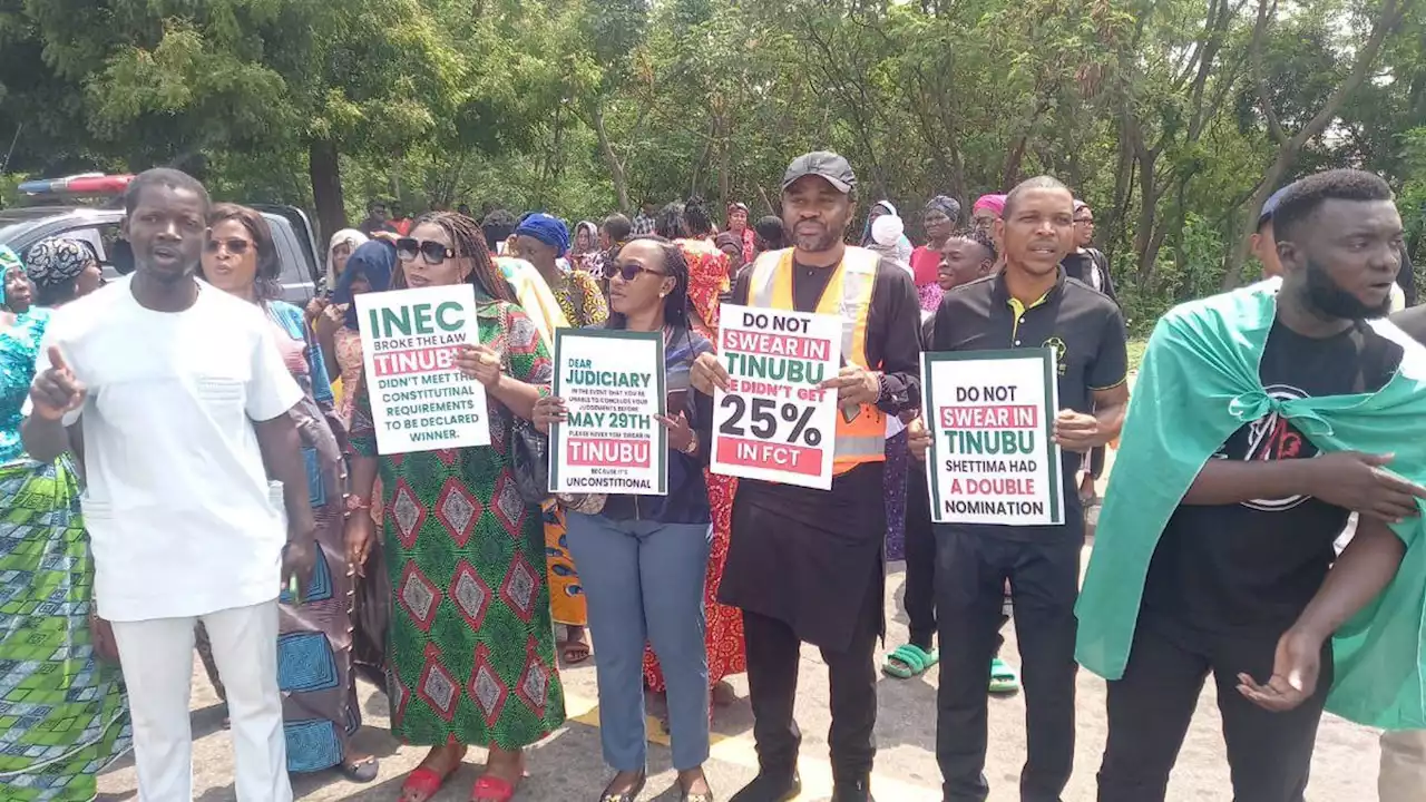 Protesters Ask Tribunal To Stop Tinubu’s Inauguration