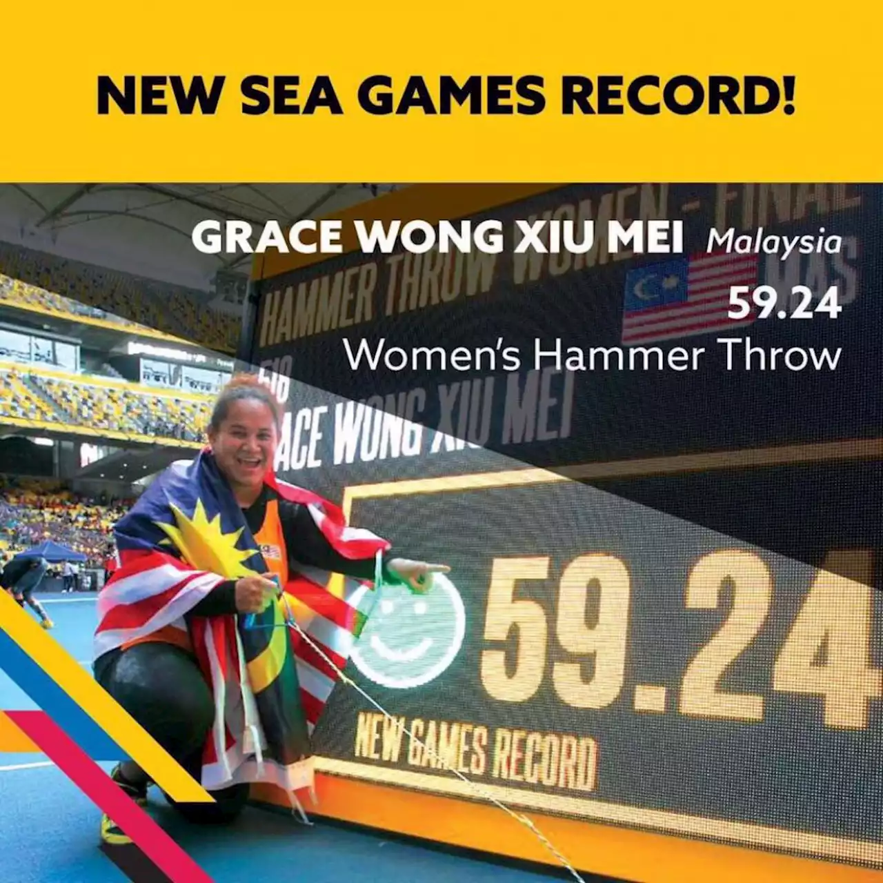 National hammer thrower Grace Wong breaks SEA Games record | The Malaysian Insight