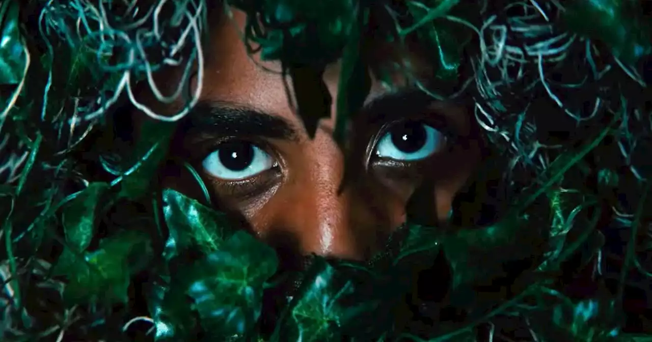 Jharrel Jerome Disguises Himself As a Giant Bush