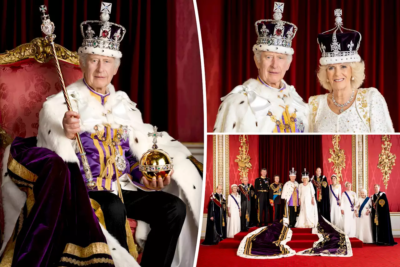 King Charles and Queen Camilla release official portraits — but 2 royals are missing